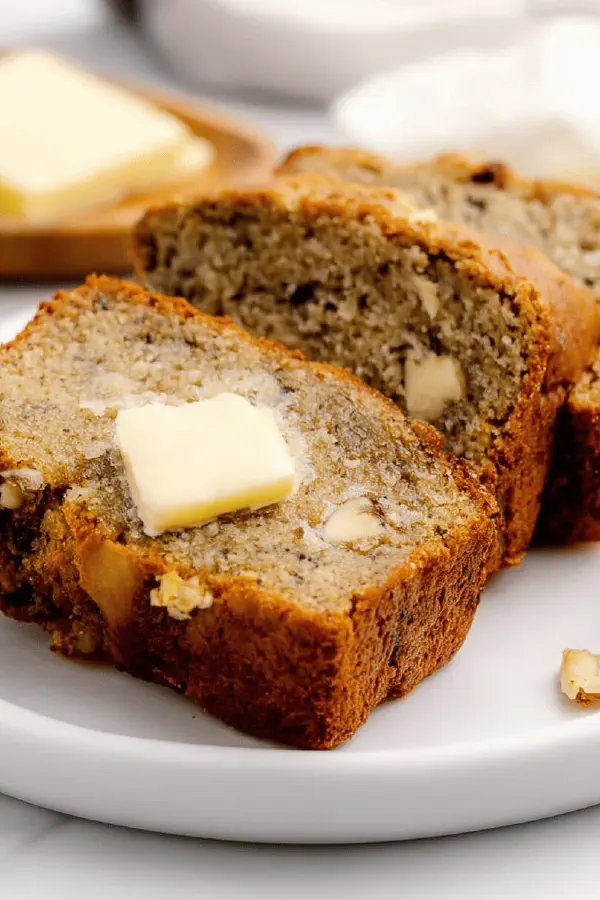 Air Fryer Walnut Banana Bread