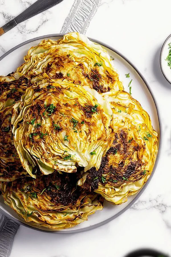 Air Fryer Spiced Cabbage Steaks