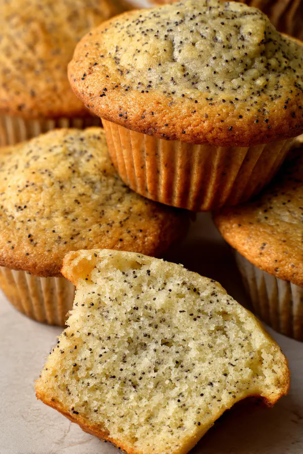 Almond Poppyseed Jumbo Muffins