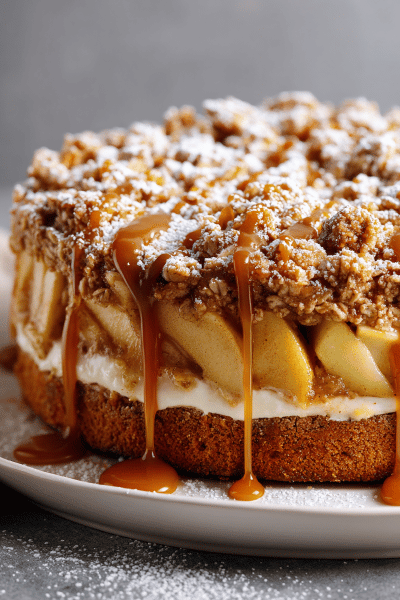 Apple Crumble Cake Twist