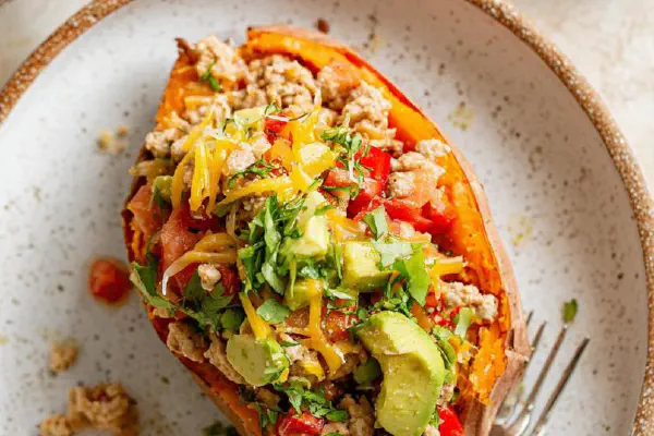 Turkey Spaghetti Squash Boats