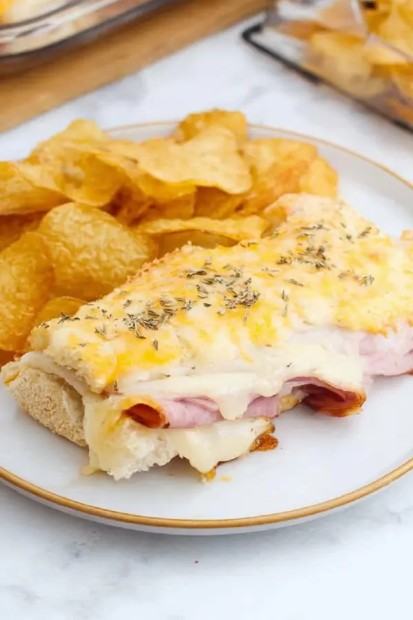 Baked Ham Cheese Rolls