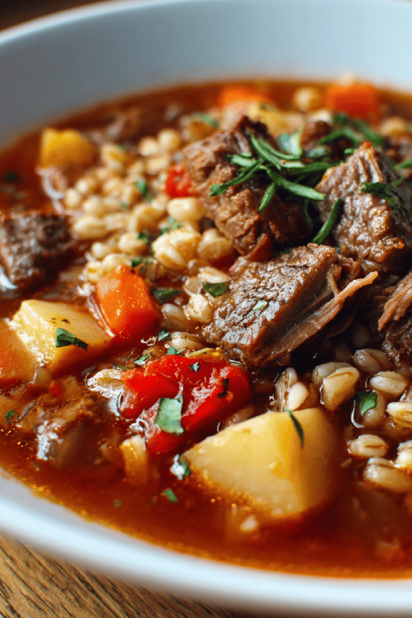 Beef Barley Pressure Soup
