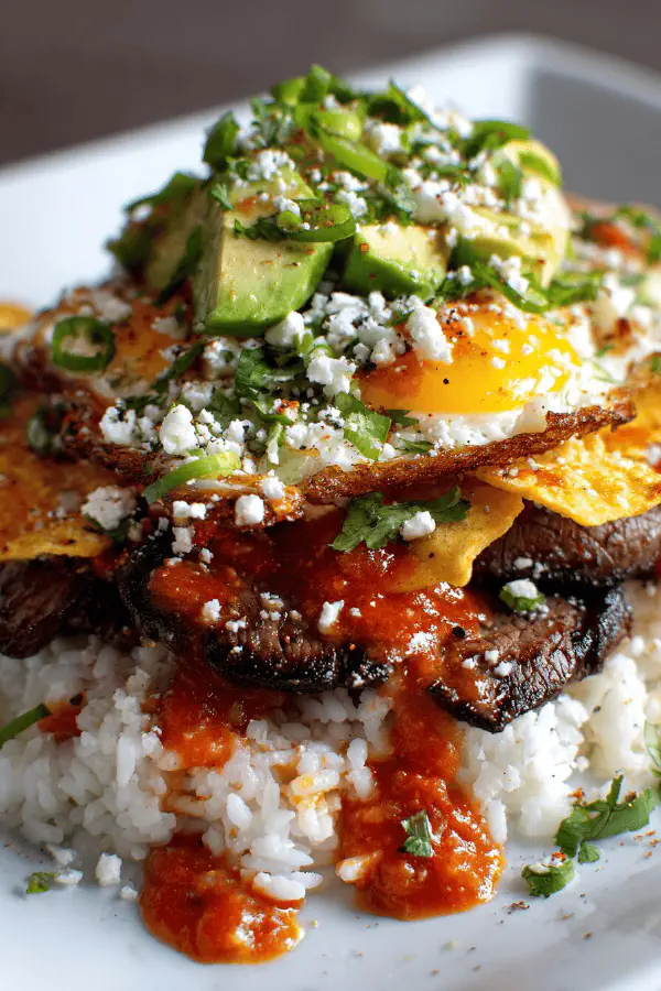 Beef Egg Chilaquiles Remix