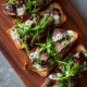 Caramelized Onion Beef Bagels