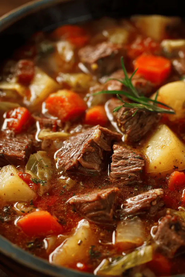 Beef Vegetable Pot Boil