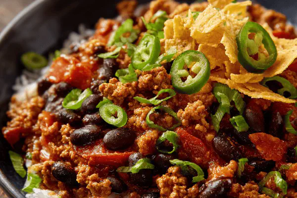 Dual Meat Chili Pressure Cooked