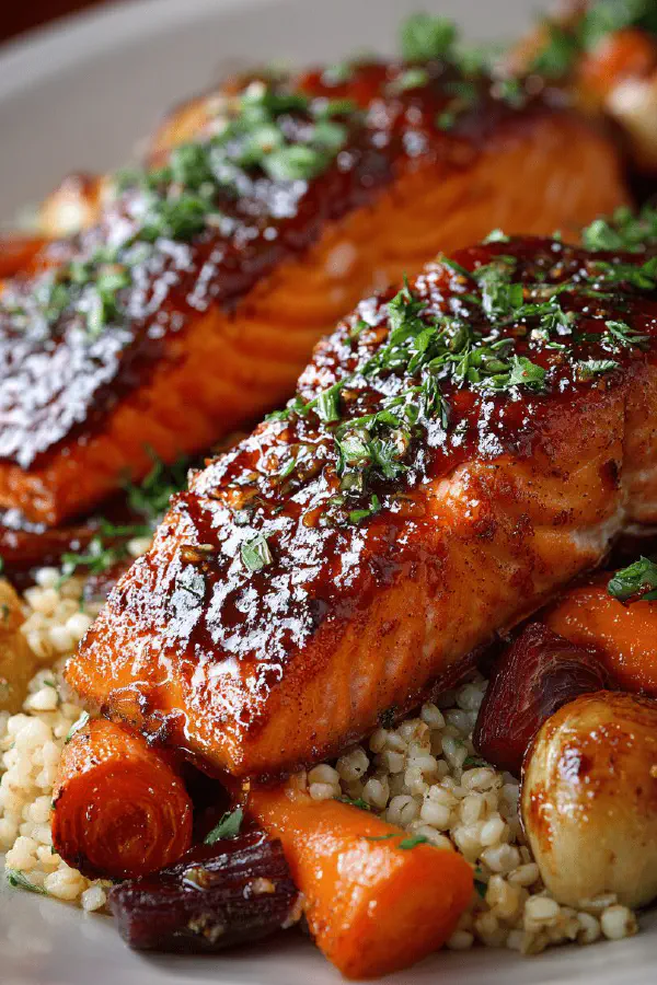 Beer Maple Glazed Salmon
