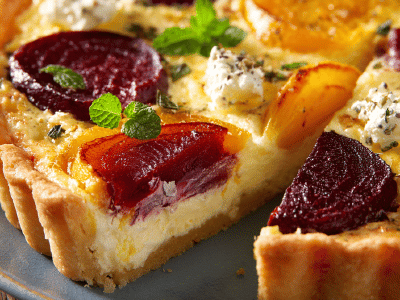 Beet and Feta Tart