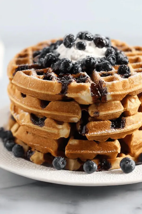 Blueberry Butter Waffles