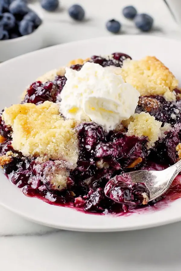 Blueberry Cream Cheese Dump Cake