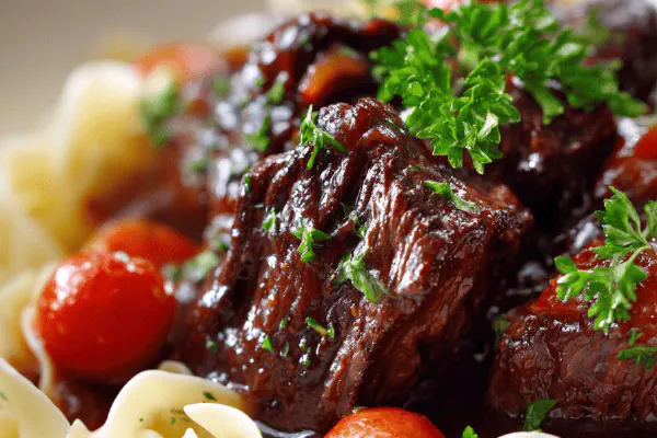 Braised Beer Beef with Chorizo Twist