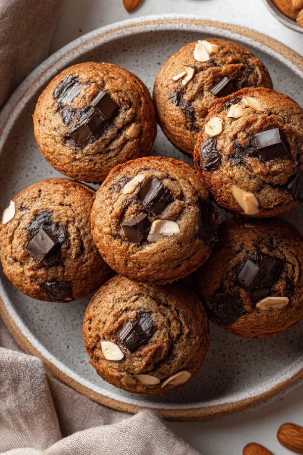 Buckwheat Banana Almond Muffins