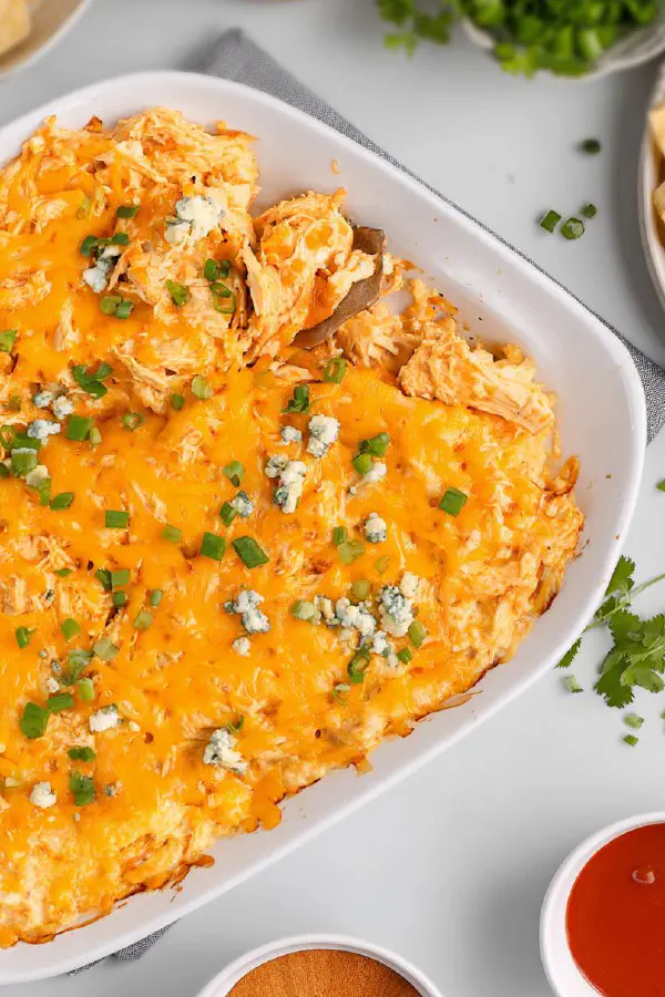 Buffalo Chicken Cauliflower Bake