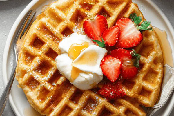 Blueberry Butter Waffles