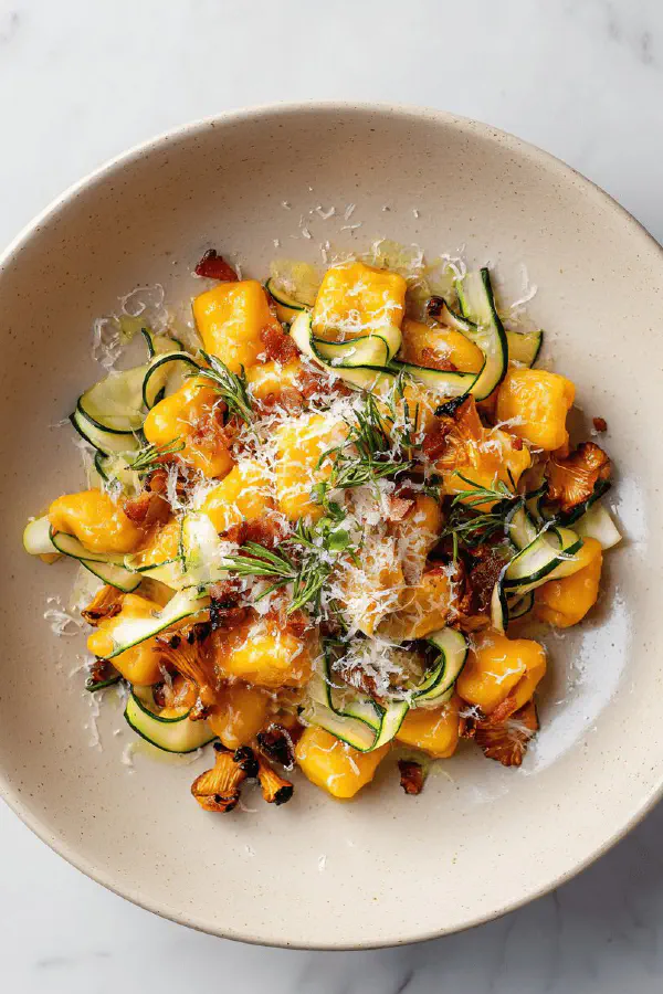 Butternut Gnocchi with Chanterelles
