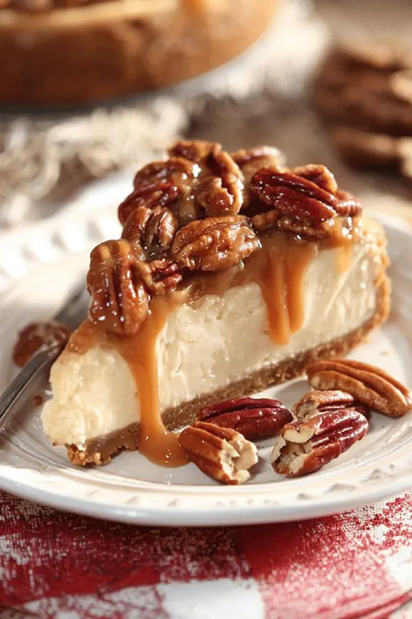 Caramel Pecan Cheesecake