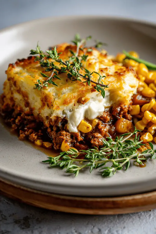 Cheesy Rustic Shepherd's Pie
