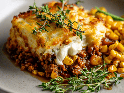 Cheesy Rustic Shepherd's Pie
