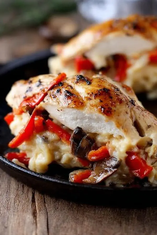 Cheesy Stuffed Chicken Reworked