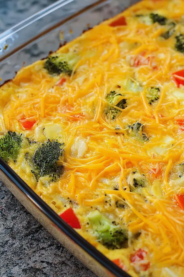 Cheesy Veggie Breakfast Bake
