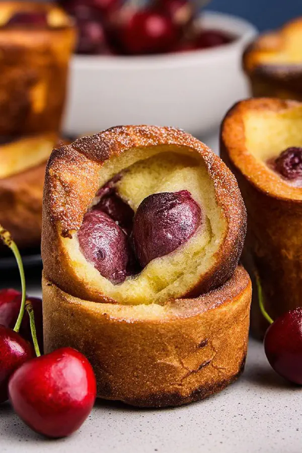 Cherry Almond Popovers