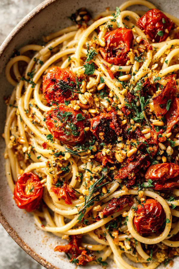 Cherry Tomato Pasta Gremolata