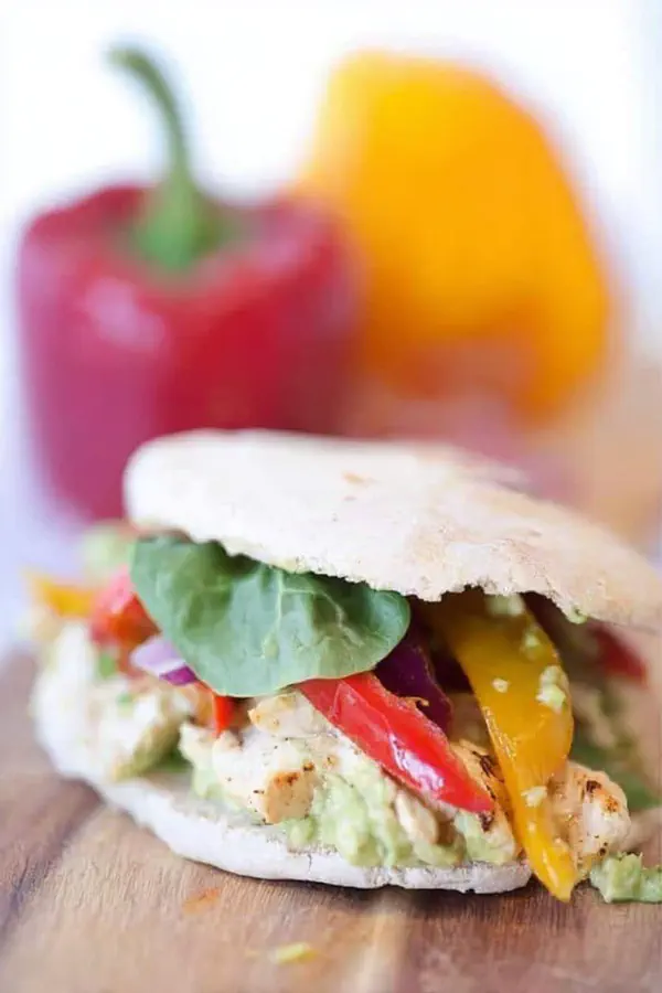 Chicken Avocado Fajita Sandwich