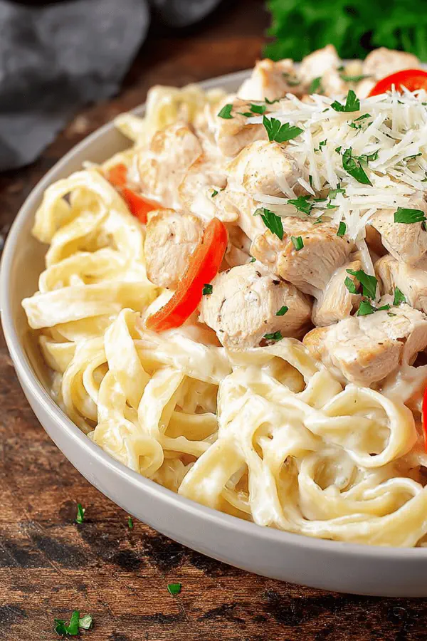 Chicken Fettuccine Alfredo Twist