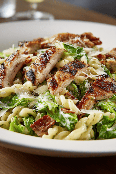 Chicken Pasta Salad Caesar Twist