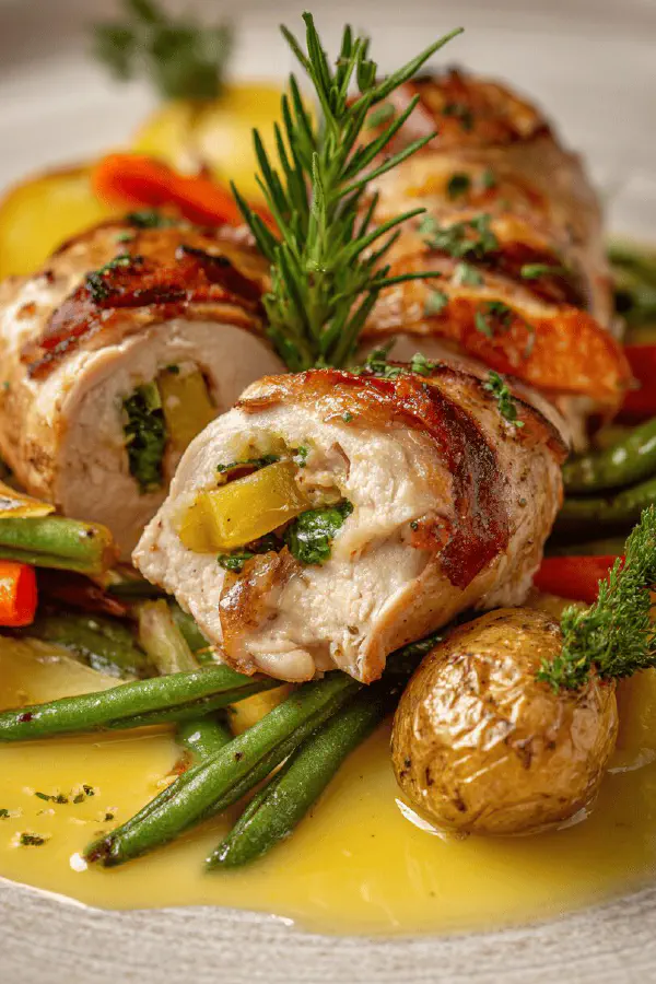 Chicken Roulades Autumn Veg