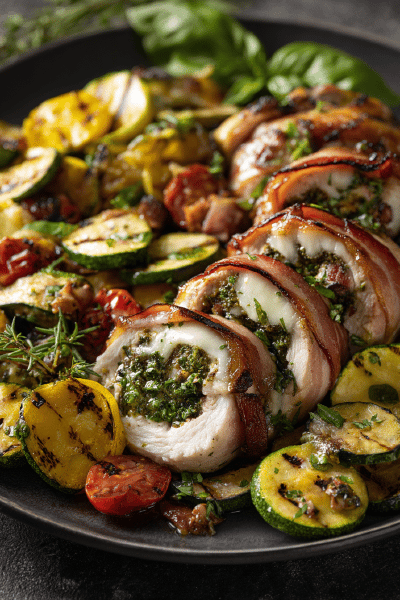 Chicken Roulades Sundried Tomato Parmesan