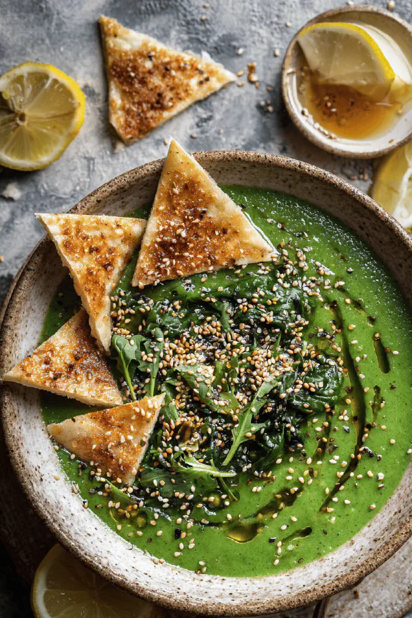 Chickpea Rocket Cold Soup