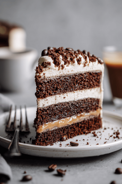 Chocolate Caramel Buttercream Cake