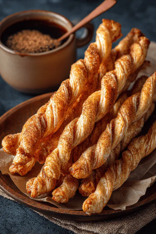 Cinnamon Twisted Pastry Sticks