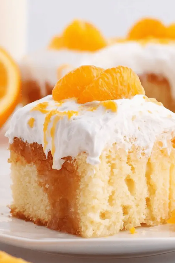 Citrus Poke Cream Cake