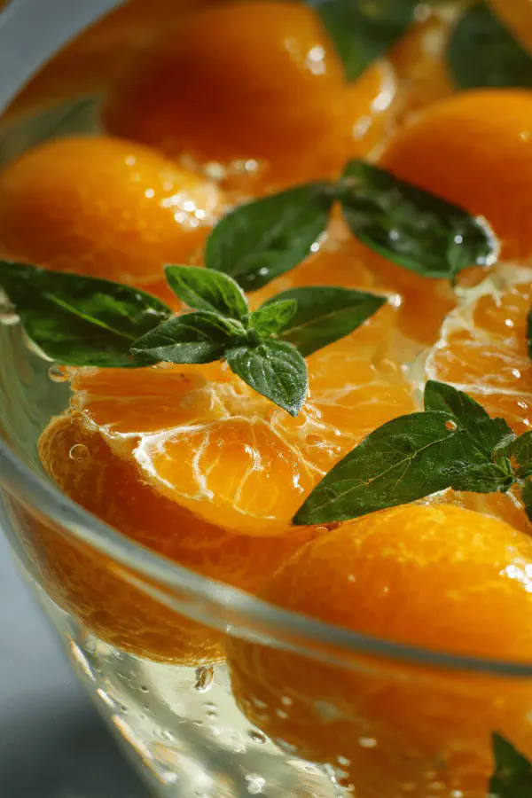 Clementine Mint Infused Water