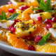 Light Yogurt Mousse with Fruit Salad