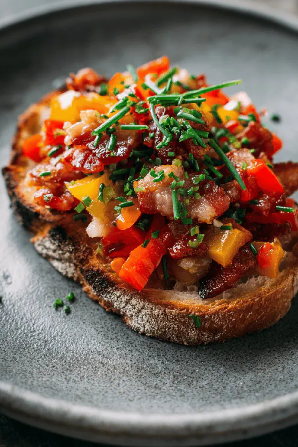 Confited Peppers with Guanciale