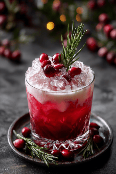 Cranberry Amaretto Sour Twist