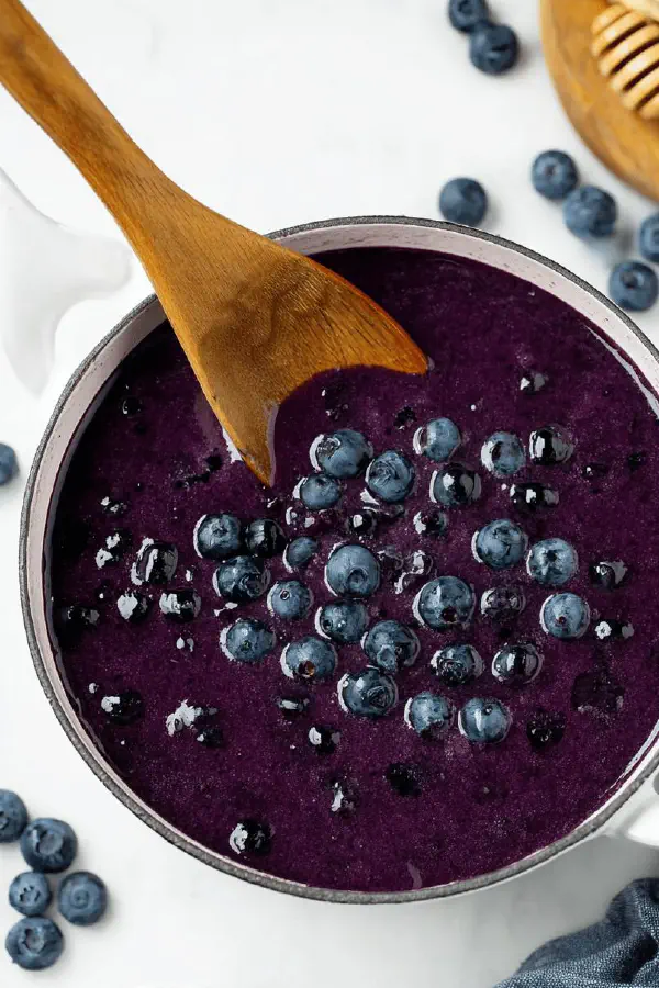 Creamy Blueberry Syrup Twist