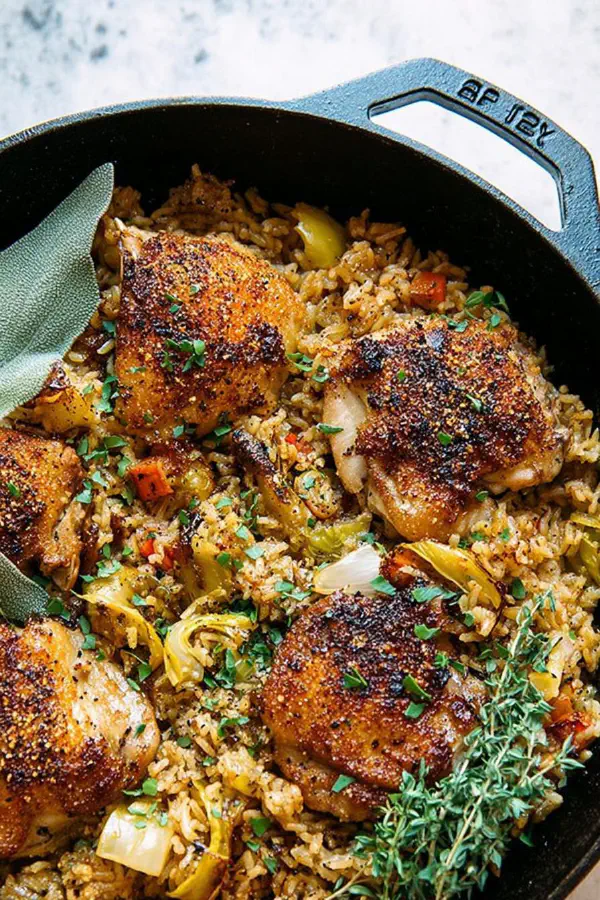 Creamy Chicken Rice Skillet