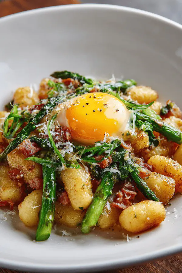 Crispy Gnocchi Carbonara Twist