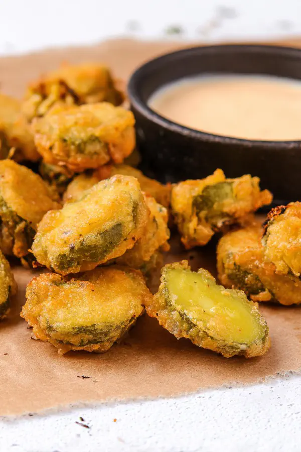 Crispy Spicy Fried Pickles