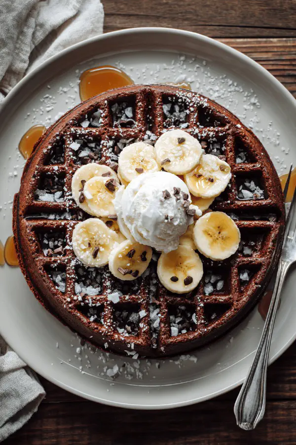 Double Chocolate Waffles Revamped