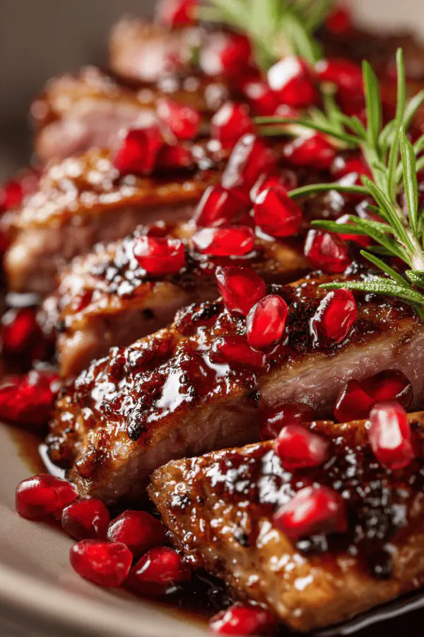 Duck with Pomegranate Glaze