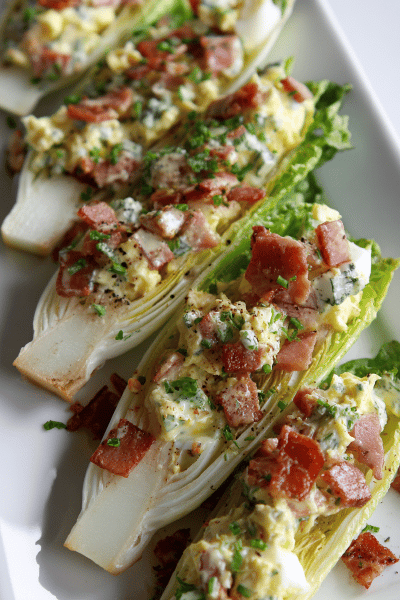 Endives Stuffed Eggs Bacon