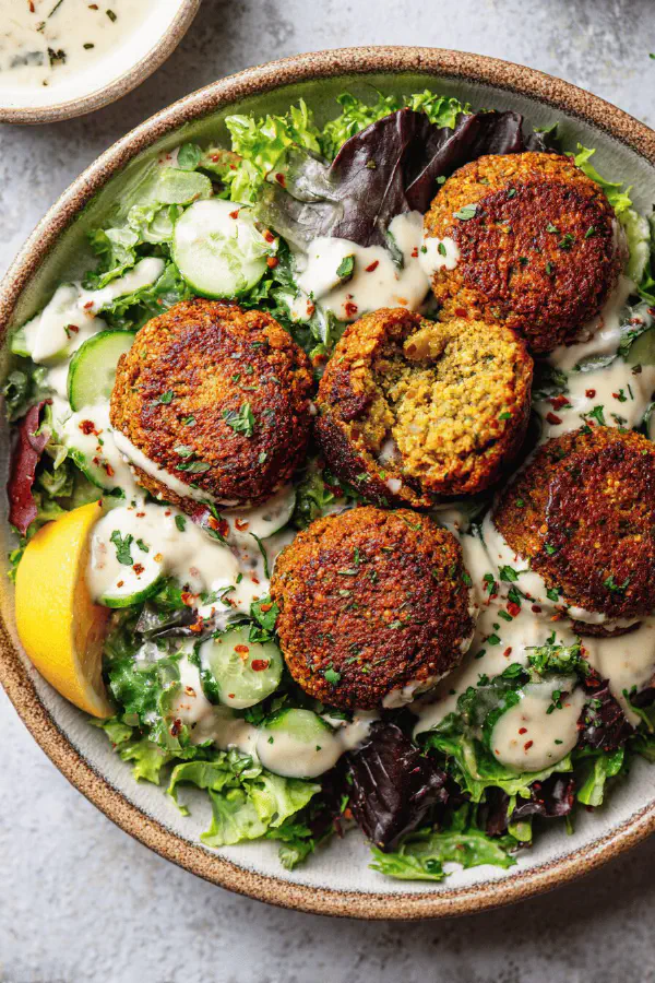 Fava Chickpea Falafels