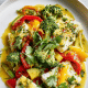 Pan-Seared Trout with Spiced Vegetable Couscous