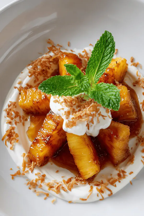 Flamed Pineapple with Rum